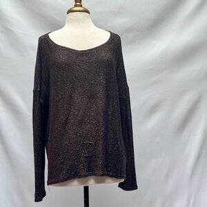 Elegant Brown and pink Knit Sweater for Women